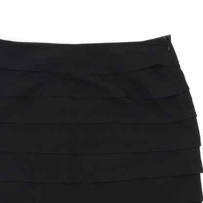 Larry Levine Womens Black   Flare Skirt Size 8
