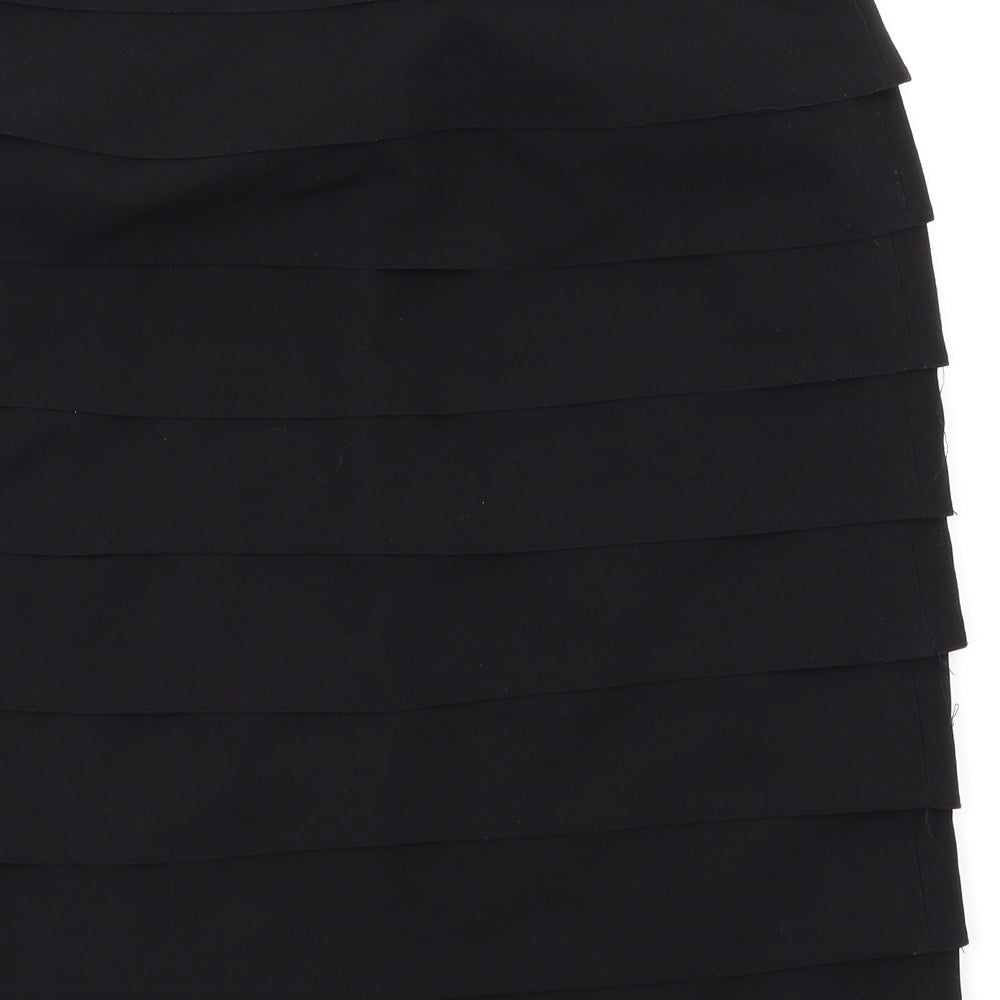Larry Levine Womens Black   Flare Skirt Size 8