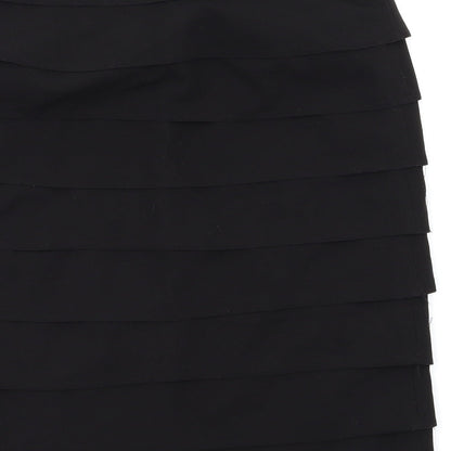 Larry Levine Womens Black   Flare Skirt Size 8