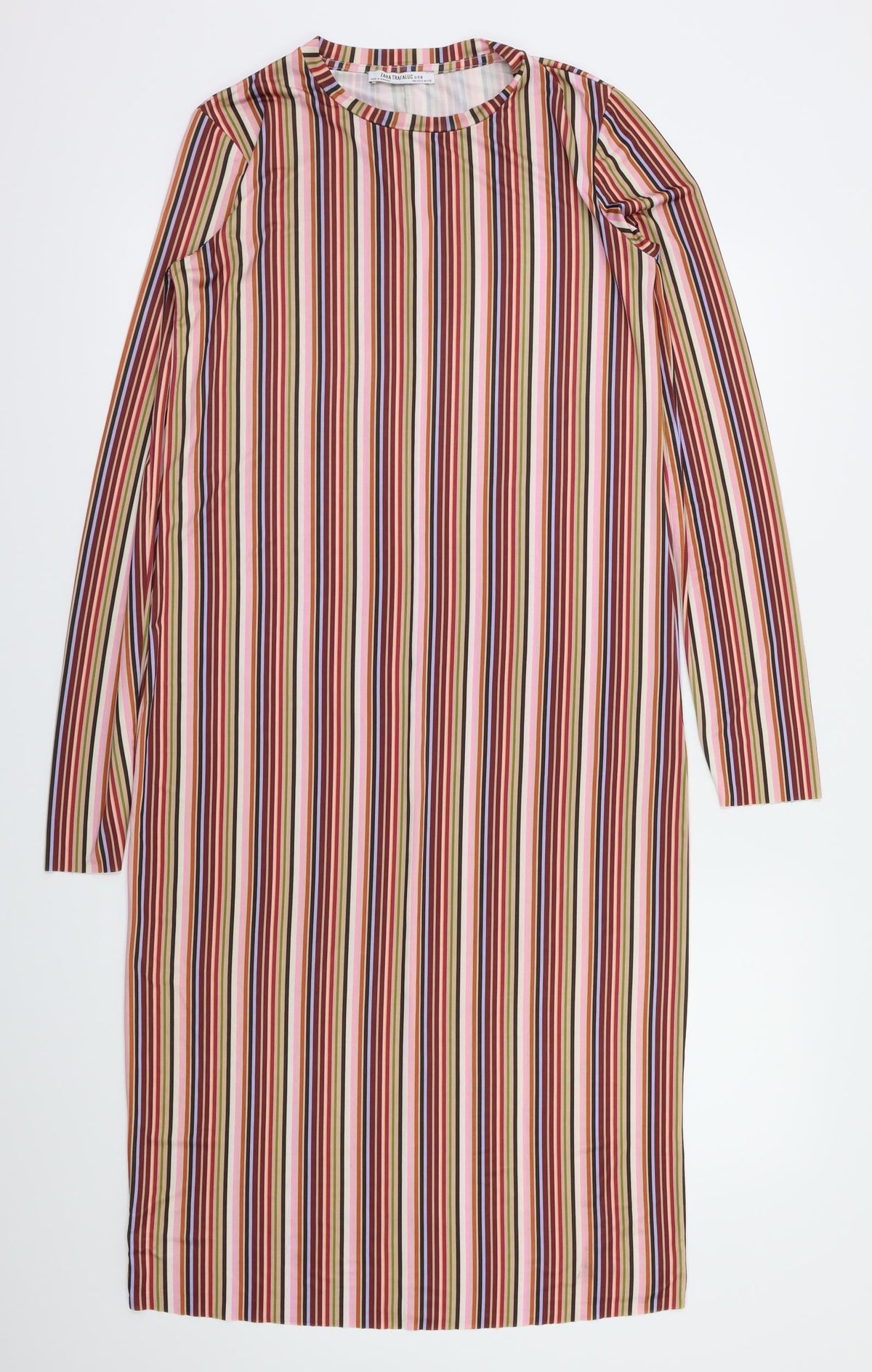 Zara Womens Multicoloured Striped  Fit & Flare  Size S