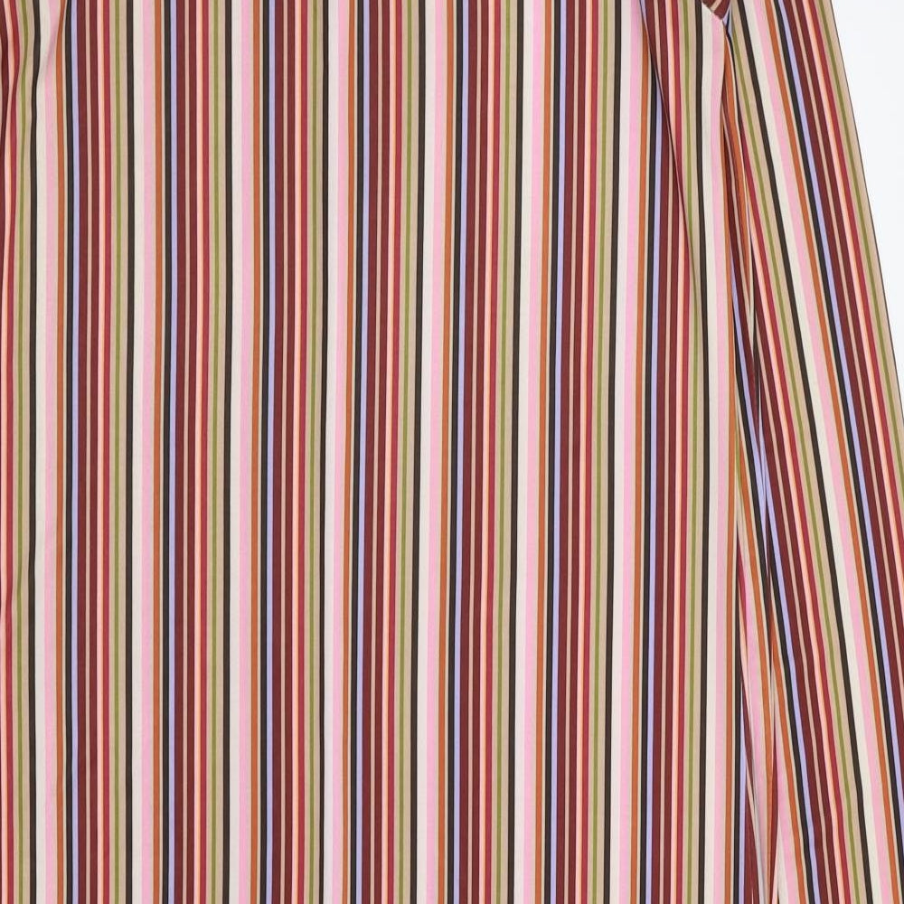 Zara Womens Multicoloured Striped  Fit & Flare  Size S