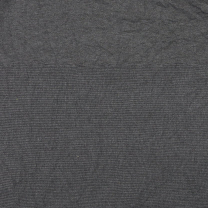 Womens UK Size 14 Apricot Grey Basic T-Shirt
