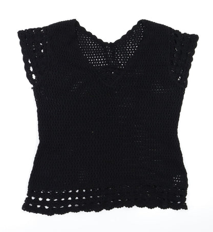 EVIE Womens Black   Basic T-Shirt Size 14