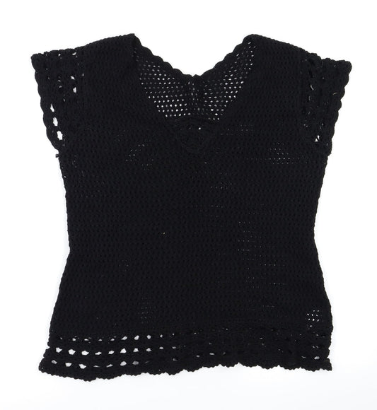 EVIE Womens Black   Basic T-Shirt Size 14