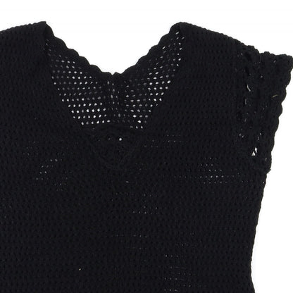 EVIE Womens Black   Basic T-Shirt Size 14