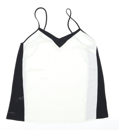 Womens UK Size 10 River Island Black Basic T-Shirt