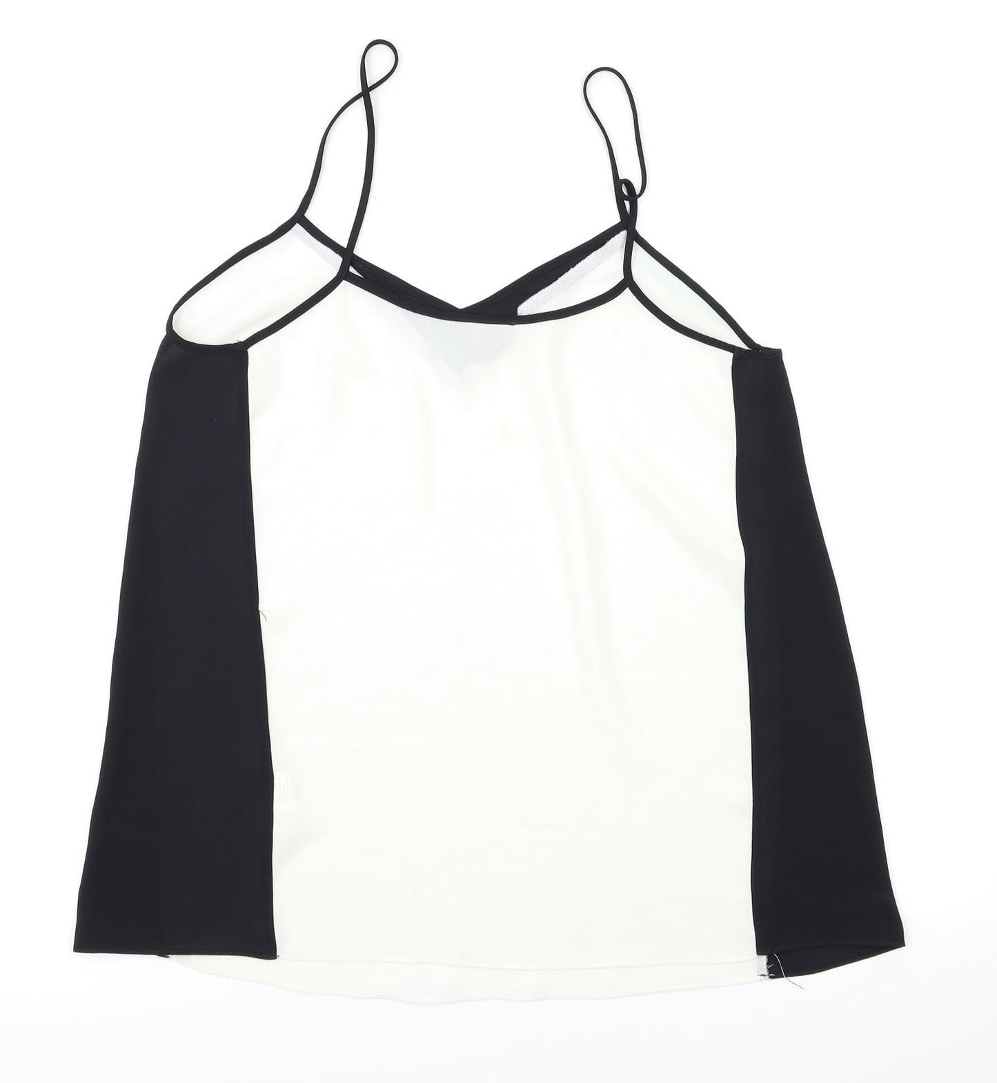 Womens UK Size 10 River Island Black Basic T-Shirt