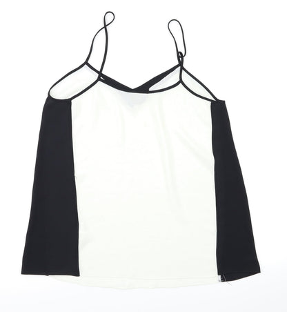 Womens UK Size 10 River Island Black Basic T-Shirt