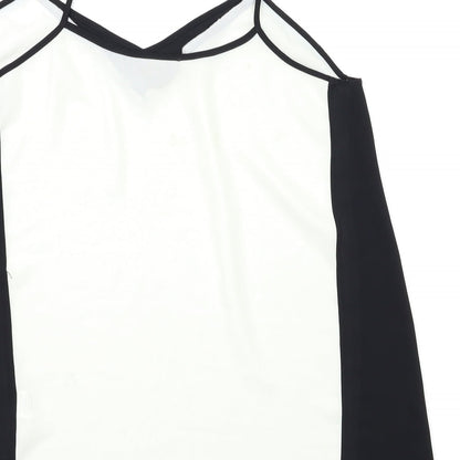 Womens UK Size 10 River Island Black Basic T-Shirt