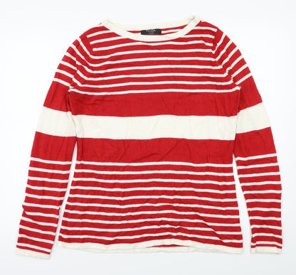 Womens UK Size 12 George Red Basic T-Shirt