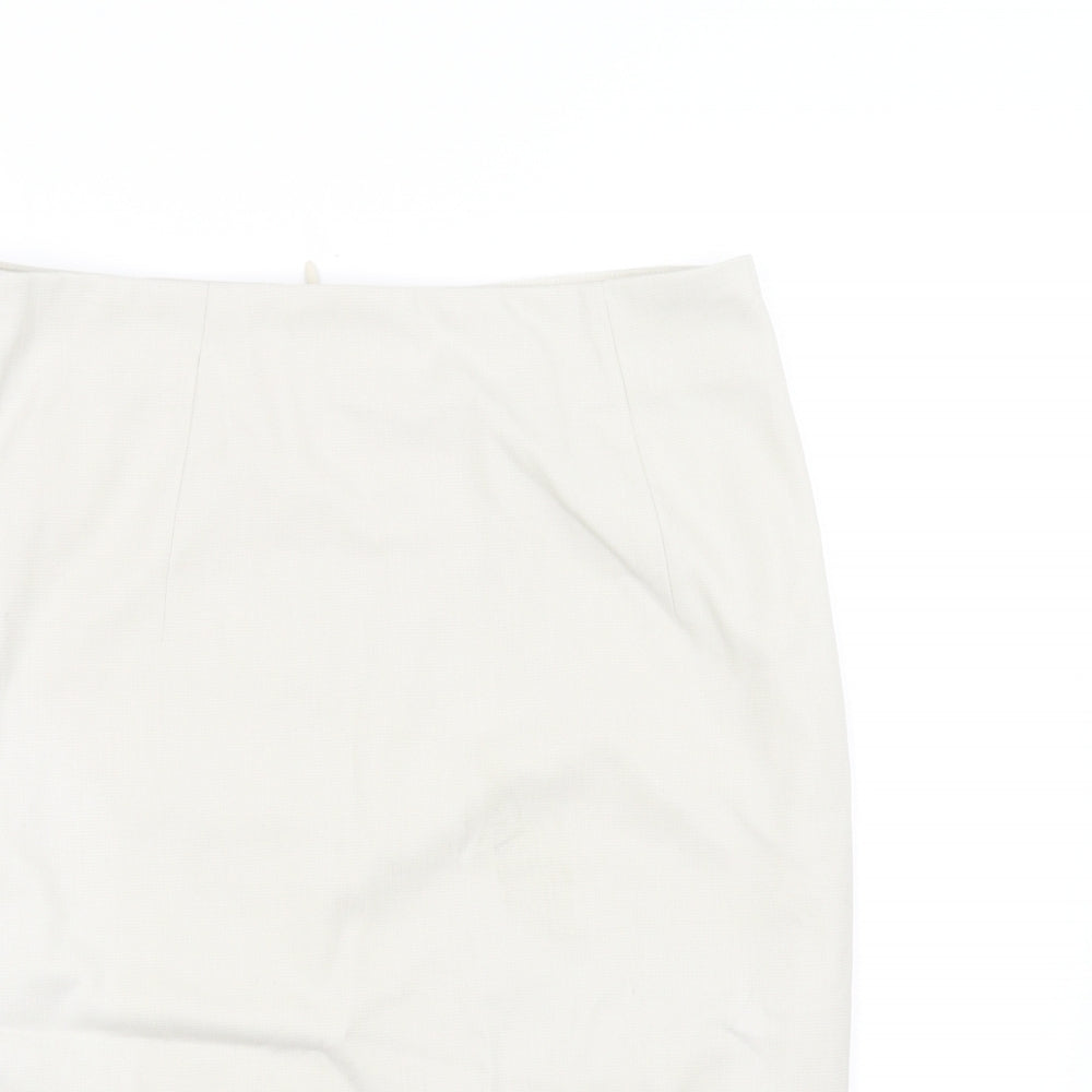 H&M Womens Beige   A-Line Skirt Size 18