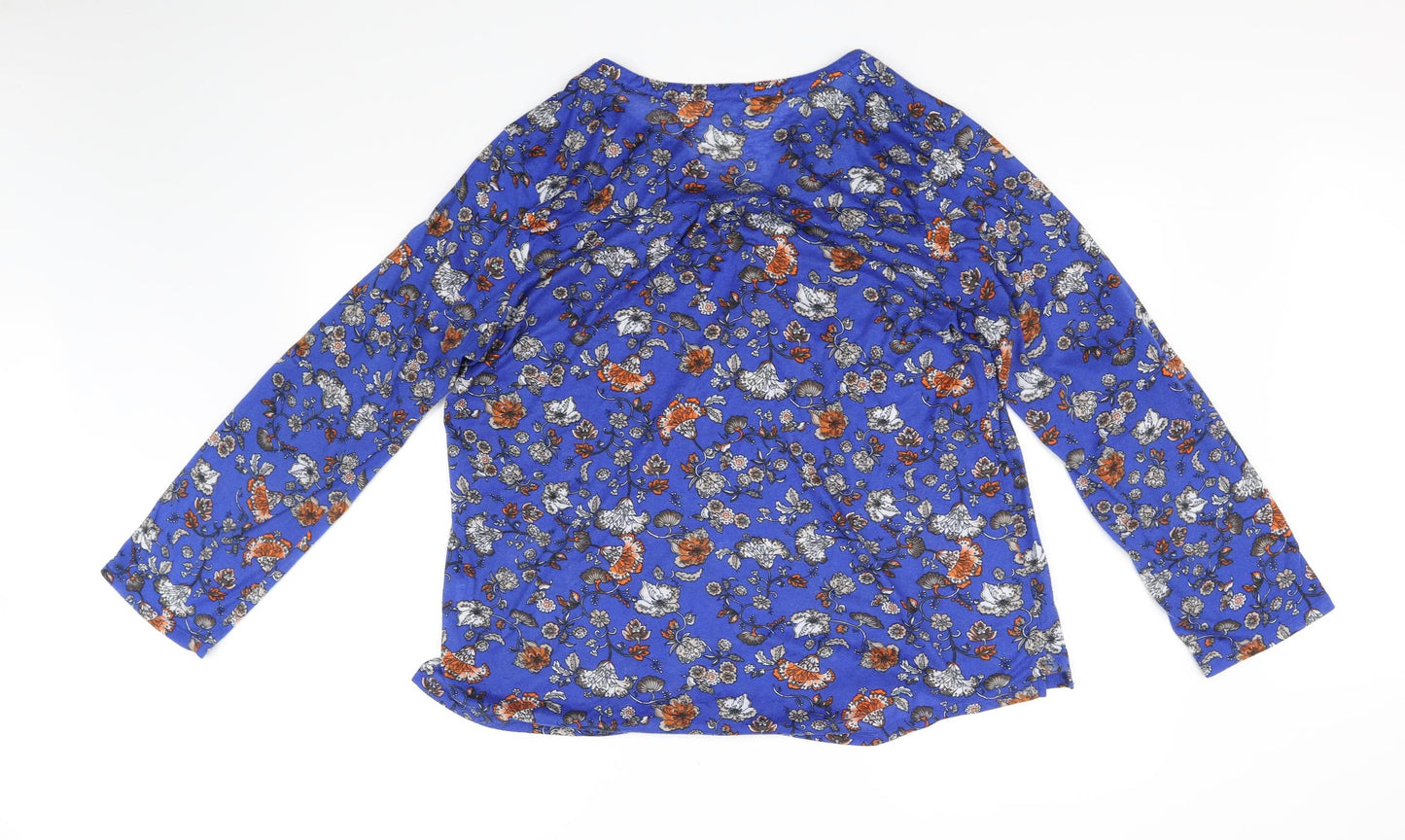 Womens UK Size XL Encuentro Blue Basic Blouse