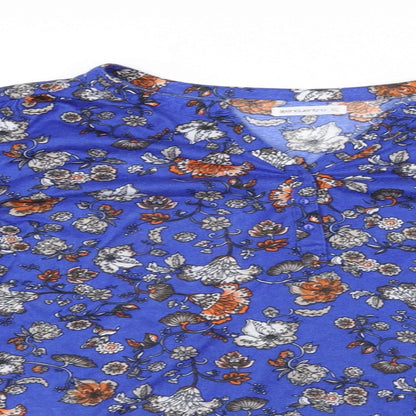 Womens UK Size XL Encuentro Blue Basic Blouse