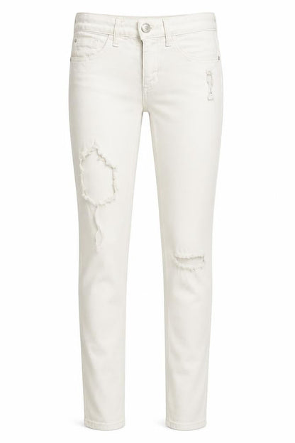 Womens UK Size 6 River Island Regular Fit Skinny White Jeans