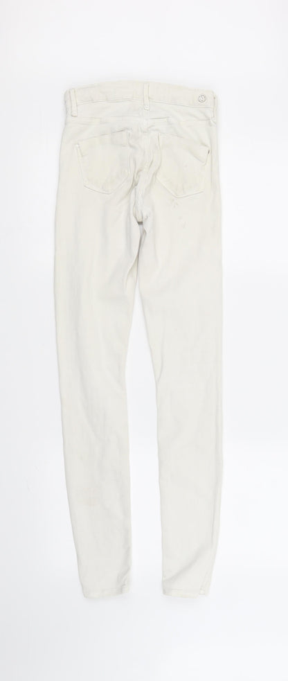 River Island Womens White   Skinny Jeans Size 6 L29 in