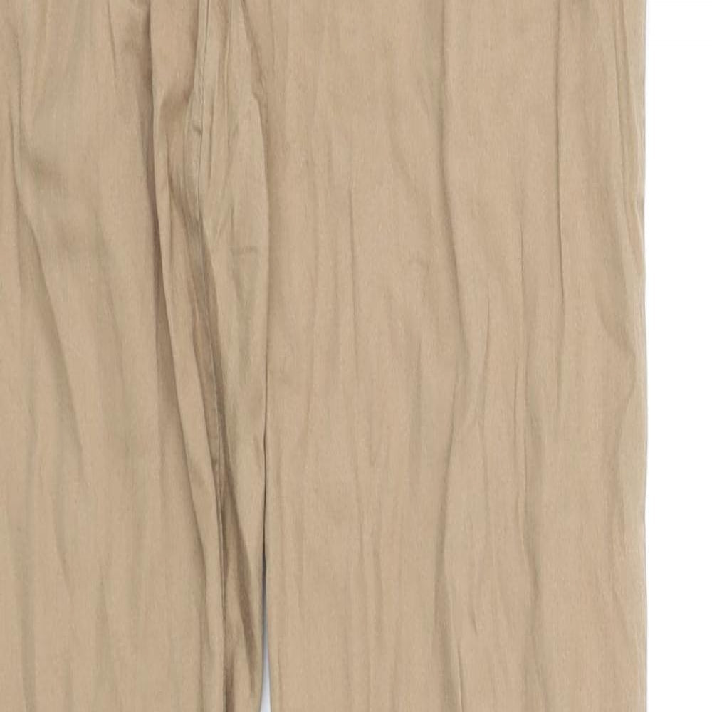 Womens UK Size XS villa Regular Fit  Beige Trousers