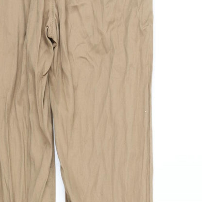 Womens UK Size XS villa Regular Fit  Beige Trousers