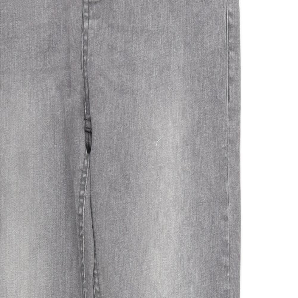 Womens UK Size M deniem & co Regular Fit Straight Grey Jeans