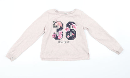 H&M Girls Pink   Pullover Jumper Size 9-10 Years