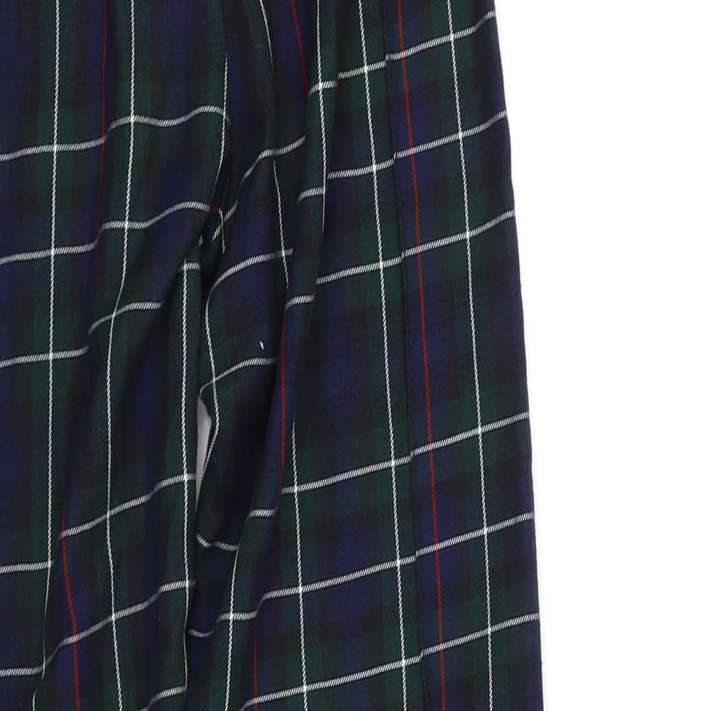 herts & bows Girls Green Check  Chino Trousers Size 6 Years