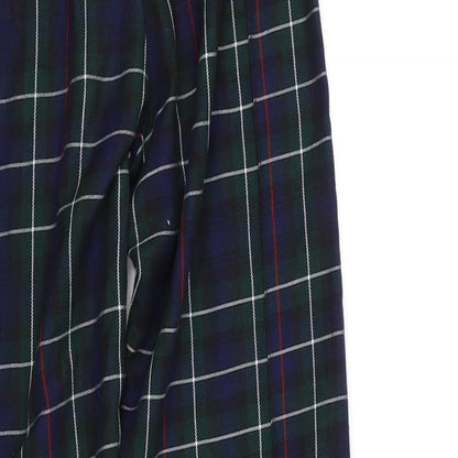 herts & bows Girls Green Check  Chino Trousers Size 6 Years