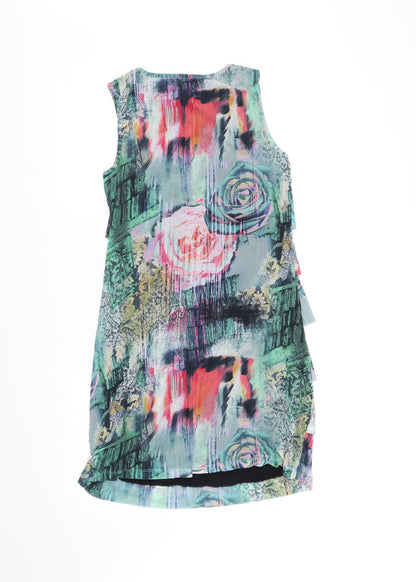Yest Womens Green Floral  A-Line  Size S