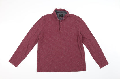 Mens UK Size L Burton Purple  Button-Up Long Sleeve Casual Shirt
