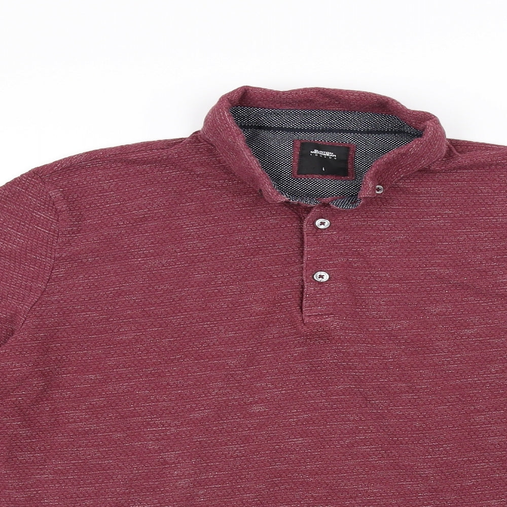 Mens UK Size L Burton Purple  Button-Up Long Sleeve Casual Shirt