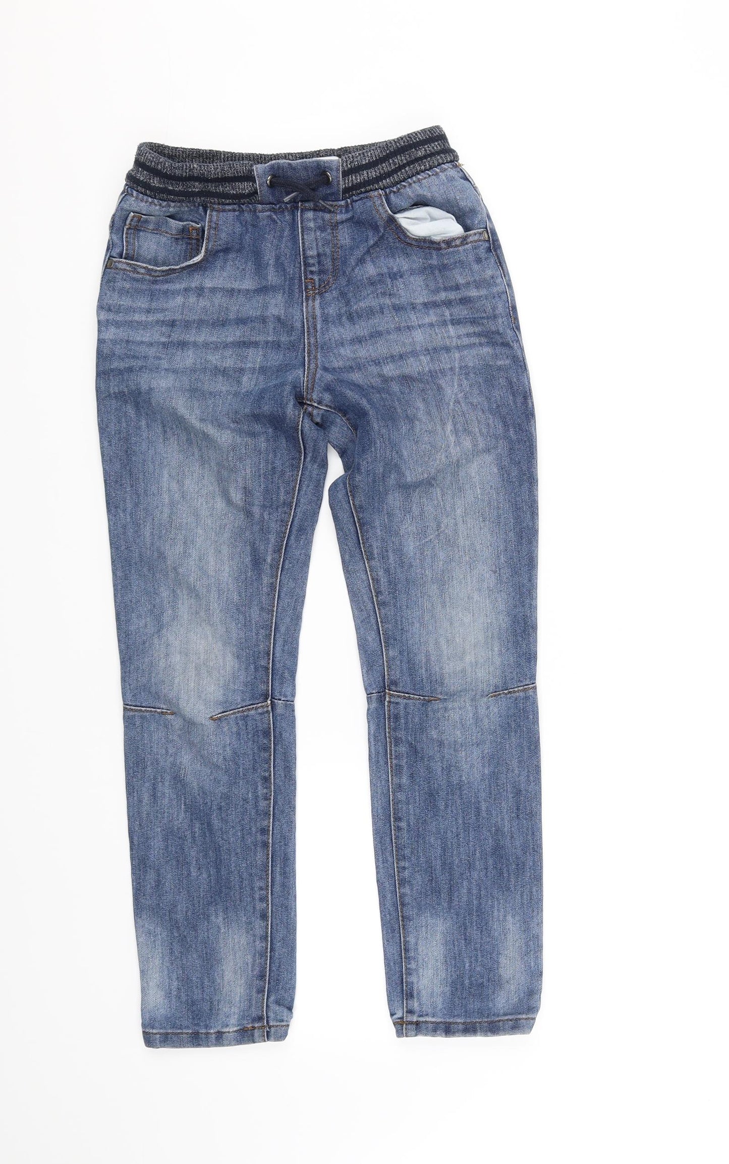 deniem & co Girls Blue   Straight Jeans Size 9-10 Years - Elastic Waist Band