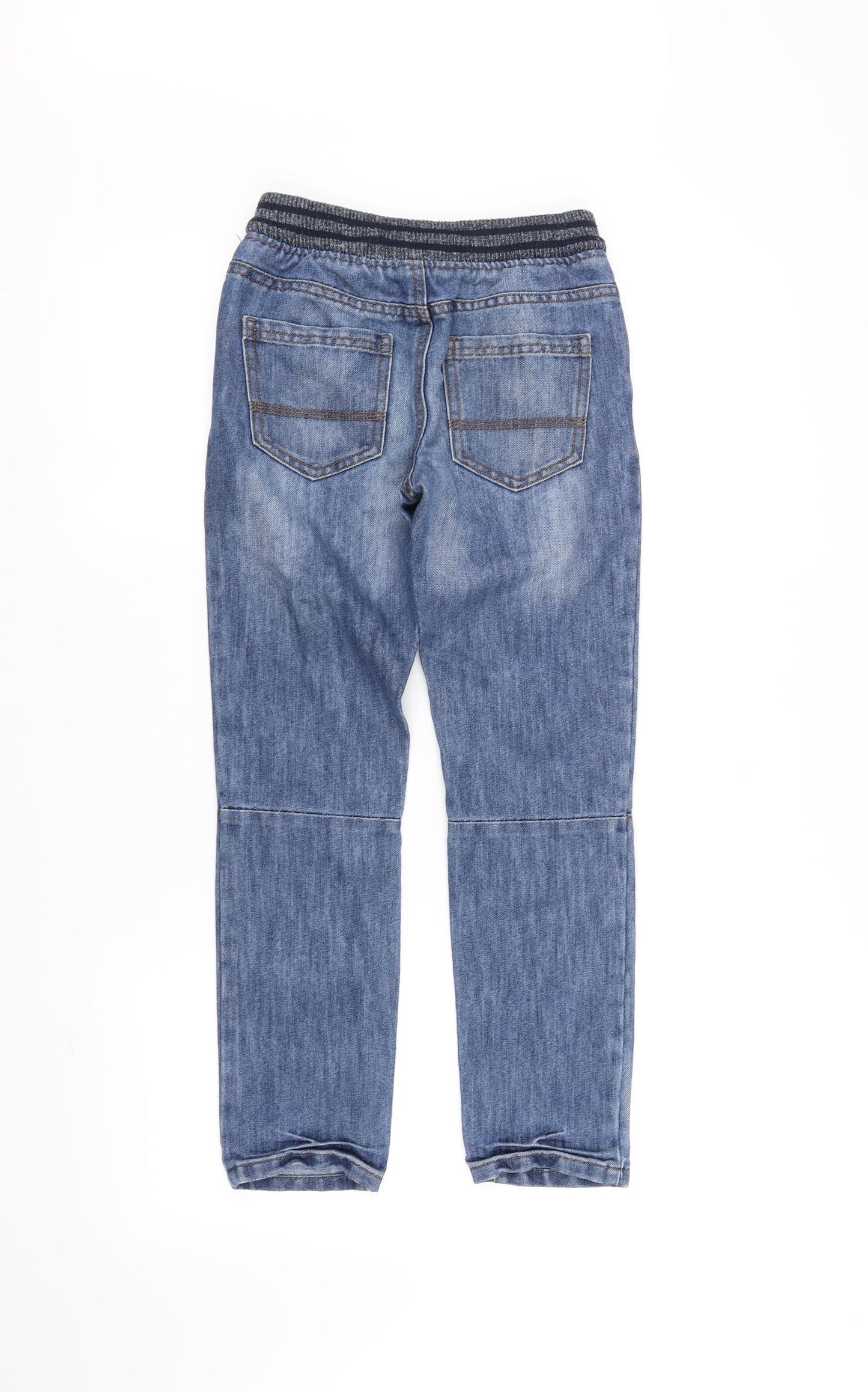 deniem & co Girls Blue   Straight Jeans Size 9-10 Years - Elastic Waist Band