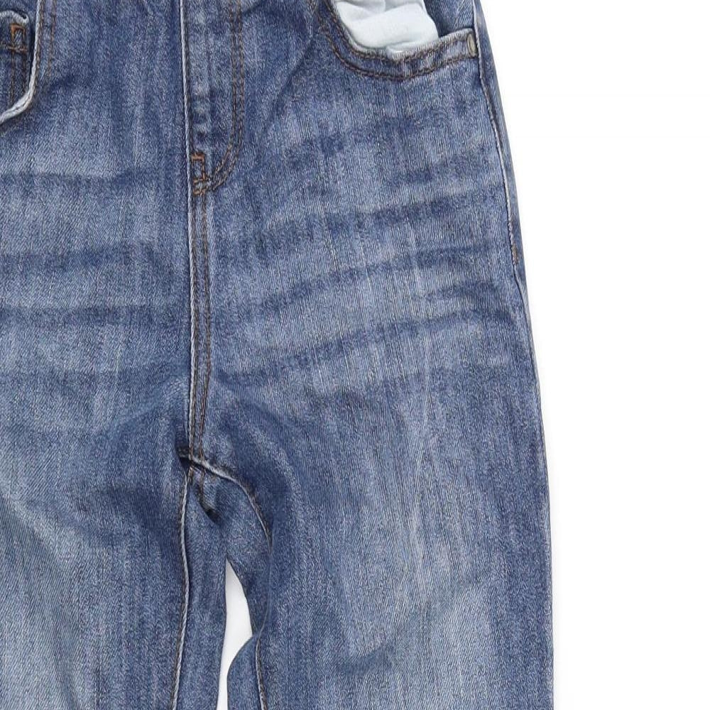 deniem & co Girls Blue   Straight Jeans Size 9-10 Years - Elastic Waist Band