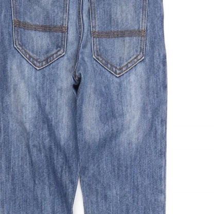 deniem & co Girls Blue   Straight Jeans Size 9-10 Years - Elastic Waist Band