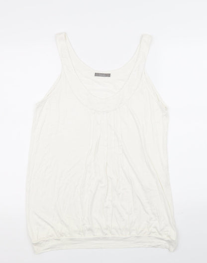 Womens UK Size 18 South White Basic T-Shirt