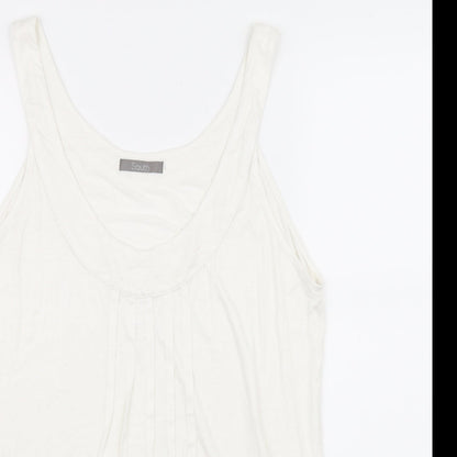Womens UK Size 18 South White Basic T-Shirt