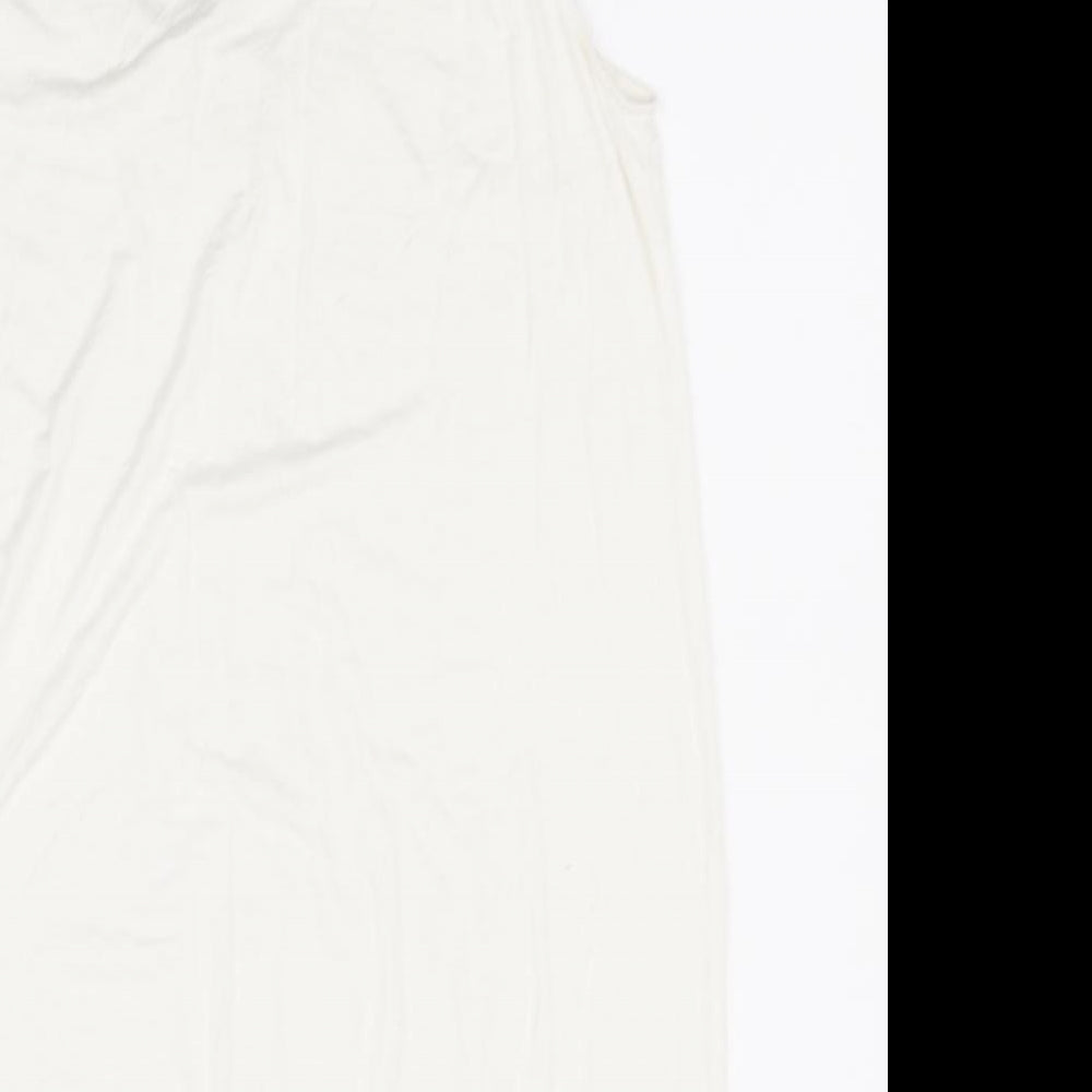 Womens UK Size 18 South White Basic T-Shirt