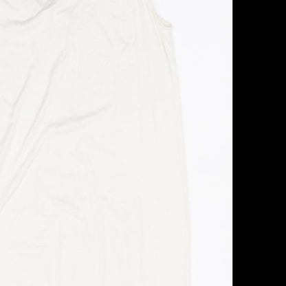 Womens UK Size 18 South White Basic T-Shirt