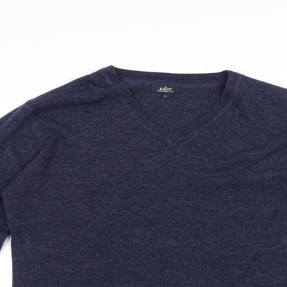 Easy Mens Blue   Pullover Jumper Size L