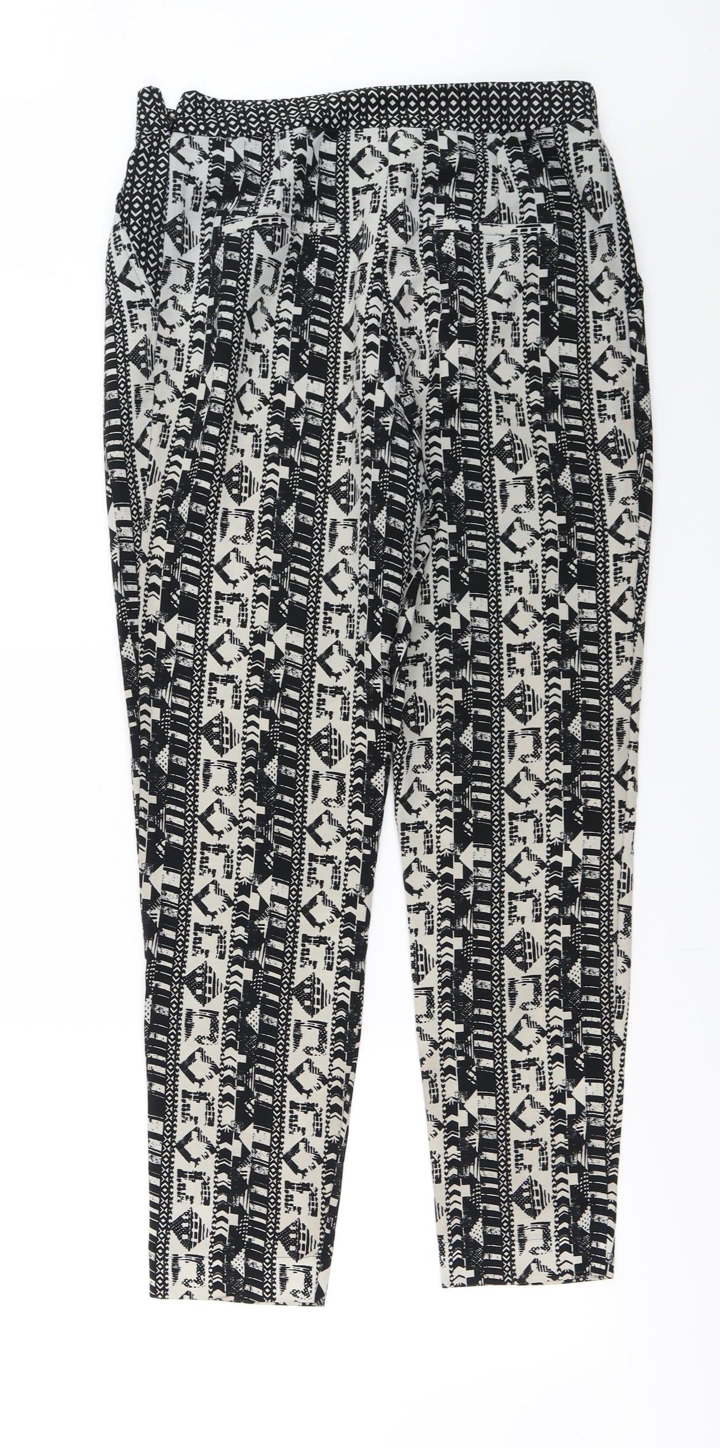 Womens UK Size 10 NEXT Regular Fit  Ivory Trousers