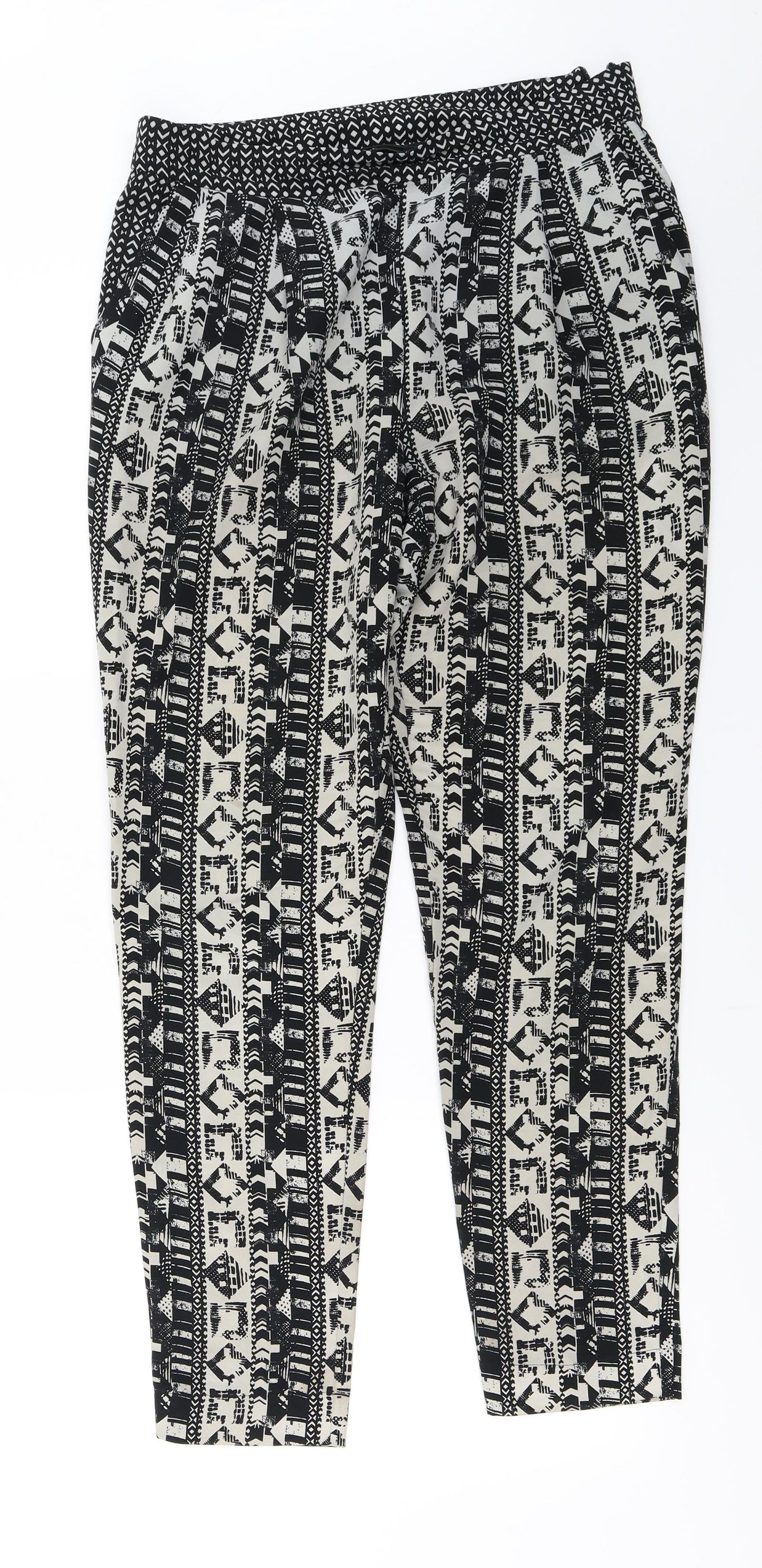 Womens UK Size 10 NEXT Regular Fit  Ivory Trousers