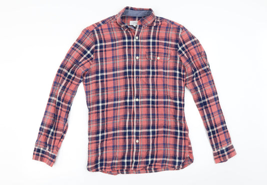 Mens UK Size S NEXT Pink  Button-Up Long Sleeve Casual Shirt