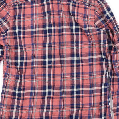 Mens UK Size S NEXT Pink  Button-Up Long Sleeve Casual Shirt