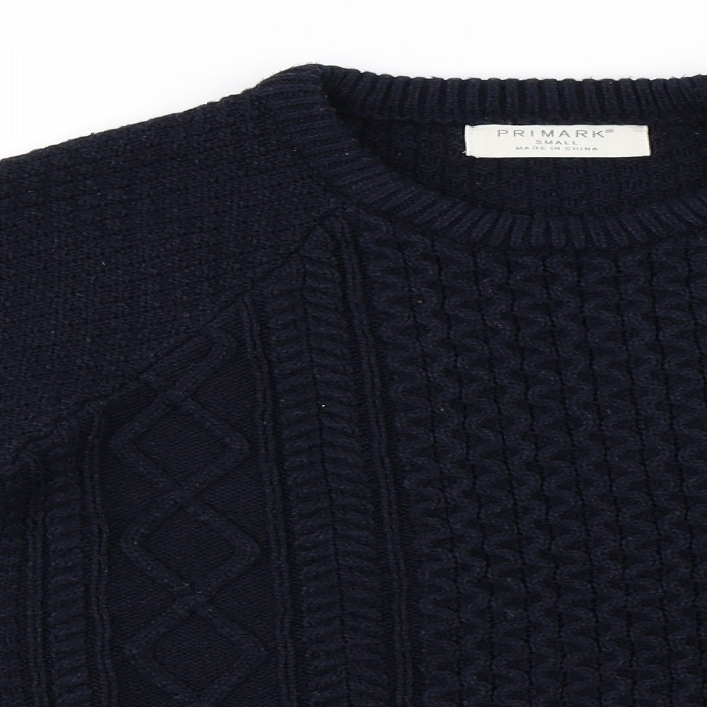 Primark Mens Blue   Pullover Jumper Size S