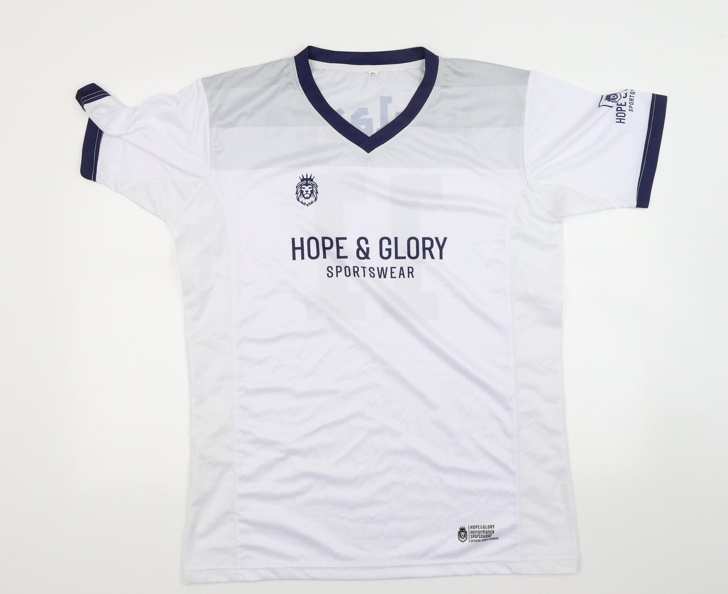 Hope & Glory Womens White   Basic T-Shirt Size 2XL  - Hull Fc ladies