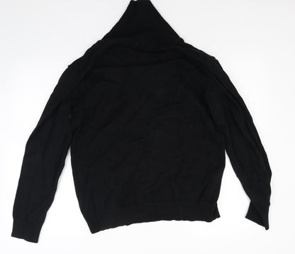 Ceader wood state Mens Black  Knit Pullover Jumper Size L