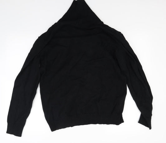 Ceader wood state Mens Black  Knit Pullover Jumper Size L