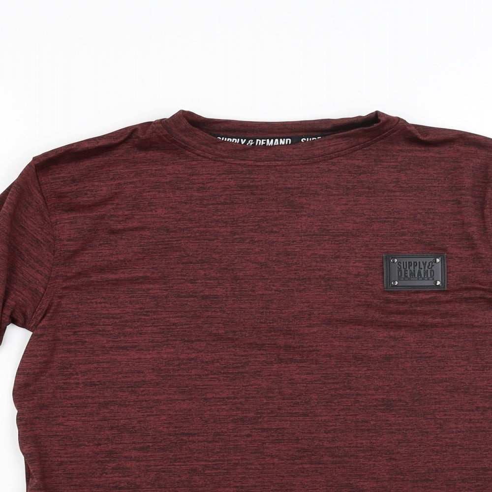 Supply & Demand Co. Womens Red   Pullover Sweatshirt Size 2XS