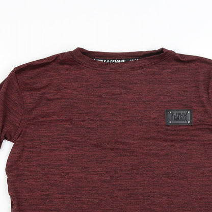 Supply & Demand Co. Womens Red   Pullover Sweatshirt Size 2XS