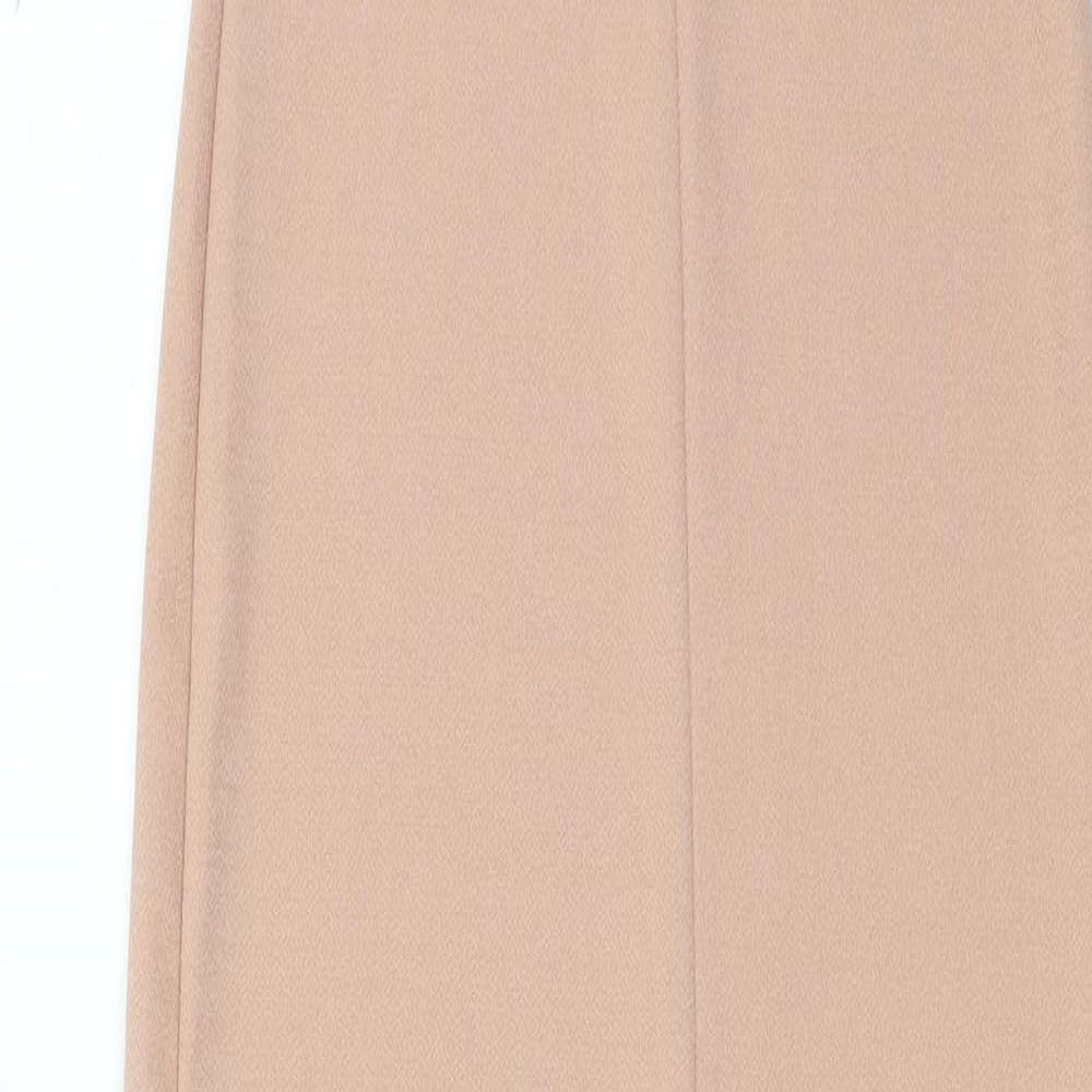Boohoo Womens Beige   Pencil Dress  Size 8