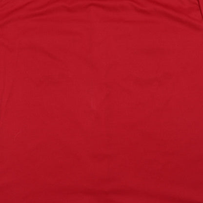 Mens UK Size S C&A Red  Button-Up Short Sleeve Casual Shirt