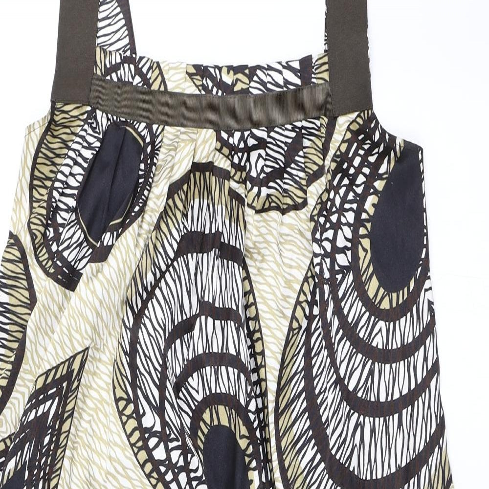 Preworn Womens Beige Geometric  Shift  Size S
